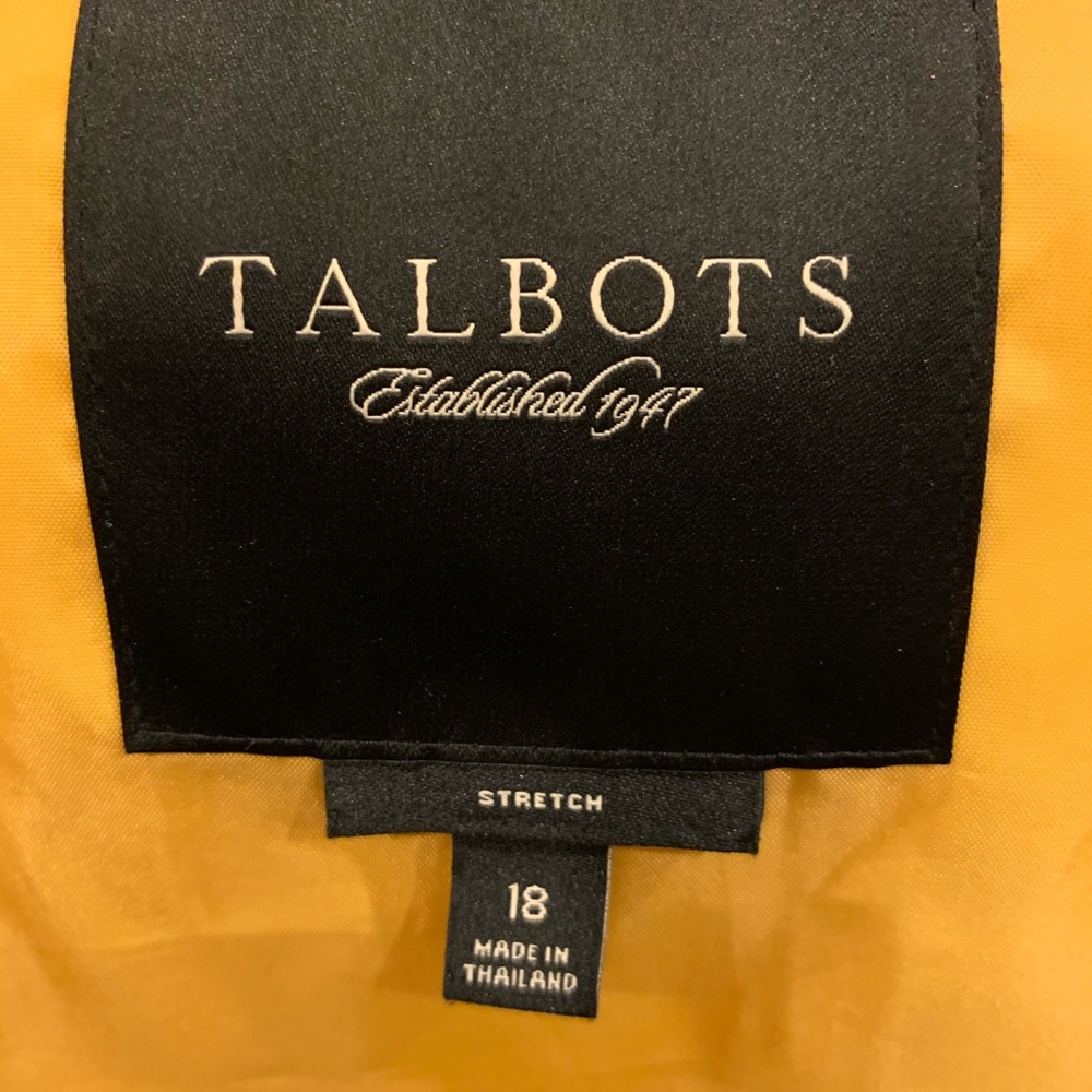 Woven Talbots Canary Trench Coat - Picture 5 of 6
